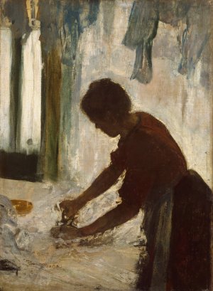 A Woman Ironing by Edgar Degas Oil Painting Reproduction