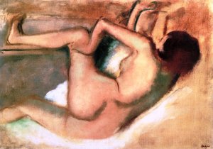 After Bathing by Edgar Degas Oil Painting Reproduction