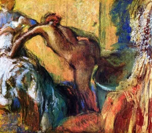 After the Bath 8 by Edgar Degas - Hand-Painted Oil Painting Reproduction