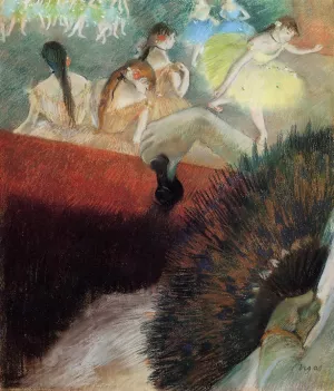 At the Ballet by Edgar Degas - Hand-Painted Oil Painting Reproduction