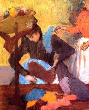 At the Milliner's by Oil Painting Reproduction