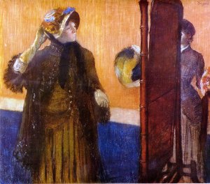At the Milliner's by Edgar Degas Oil Painting Reproduction