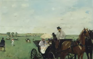At The Races In The Countryside by Edgar Degas Oil Painting Reproduction
