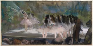 Ballet at the Paris Opera by Edgar Degas - Hand-Painted Oil Painting Reproduction