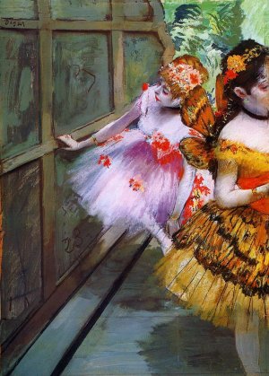 Ballet Dancers in Butterfly Costumes Detail by Edgar Degas Oil Painting Reproduction