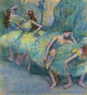 Ballet Dancers in the Wings by Edgar Degas Oil Painting Reproduction