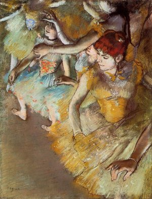 Ballet Dancers on the Stage by Edgar Degas Oil Painting Reproduction