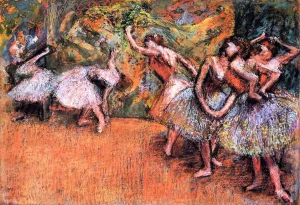 Ballet Scene by Edgar Degas - Hand-Painted Oil Painting Reproduction
