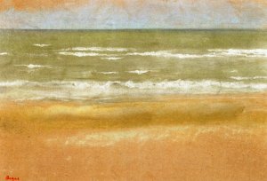 Beach at Low Tide by Edgar Degas Oil Painting Reproduction