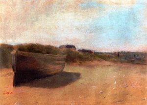 Beached Boats by Edgar Degas Oil Painting Reproduction