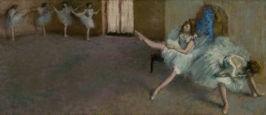 Before the Ballet by Edgar Degas Oil Painting Reproduction