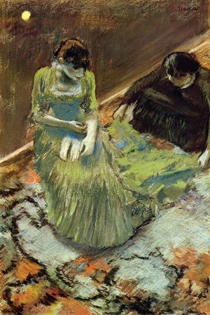 Before the Curtain Call by Edgar Degas Oil Painting Reproduction