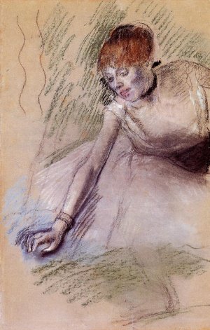 Bowing Dancer by Edgar Degas Oil Painting Reproduction