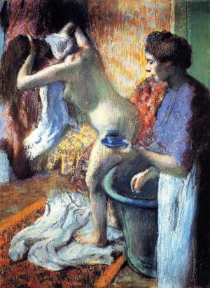 Breakfast After the Bath II by Edgar Degas Oil Painting Reproduction