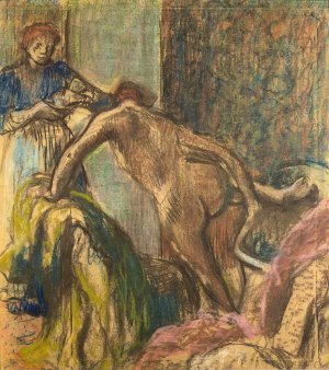 Breakfast after the Bath by Edgar Degas Oil Painting Reproduction