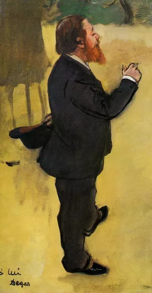 Carlo Pellegrini by Edgar Degas - Hand-Painted Oil Painting Reproduction