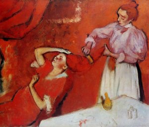 Combing the Hair by Edgar Degas Oil Painting Reproduction