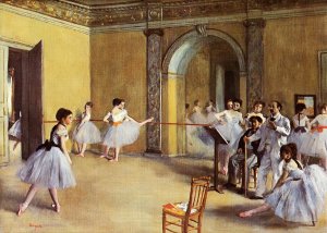 Main Product Photo of Dance Class at the Opera Painting by Edgar Degas