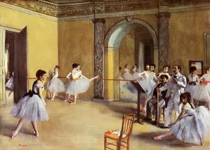 Main Product Photo of Dance Class at the Opera Painting by Edgar Degas
