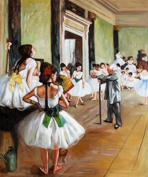 Main Product Photo of Dance Class Painting by Edgar Degas