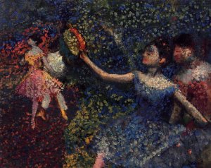 Dancer and Tambourine by Edgar Degas Oil Painting Reproduction