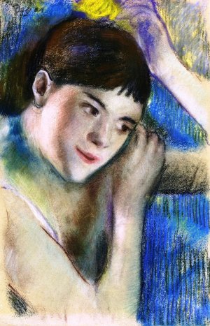 Dancer Fixing Her Hair by Edgar Degas Oil Painting Reproduction