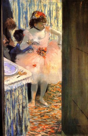 Dancer in Her Dressing Room II by Edgar Degas Oil Painting Reproduction