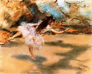 Dancer on Point by Edgar Degas Oil Painting Reproduction