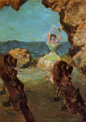 Dancer on Stage by Edgar Degas Oil Painting Reproduction
