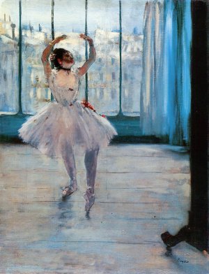Dancer Posing by Edgar Degas Oil Painting Reproduction