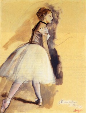 Dancer Standing Study by Edgar Degas Oil Painting Reproduction