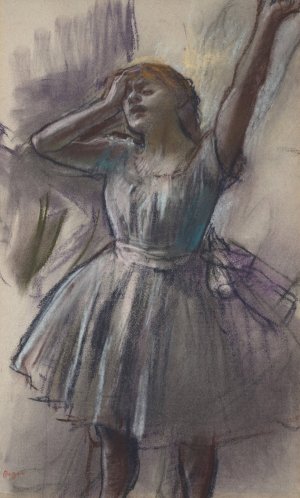 Dancer Stretching by Edgar Degas Oil Painting Reproduction