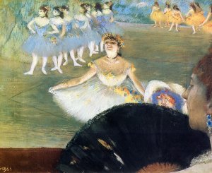 Dancer with a Bouquet of Flowers by Edgar Degas Oil Painting Reproduction