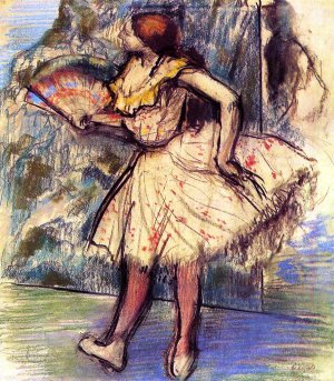 Dancer with a Fan by Edgar Degas Oil Painting Reproduction