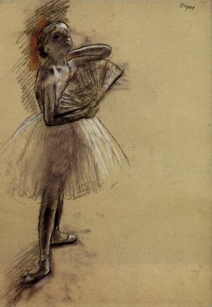 Dancer with a Fan by Edgar Degas Oil Painting Reproduction