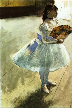 Dancer with a Fan by Edgar Degas Oil Painting Reproduction