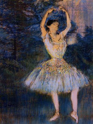Dancer with Raised Arms by Edgar Degas Oil Painting Reproduction