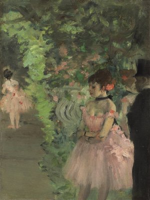 Dancers Backstage by Edgar Degas Oil Painting Reproduction