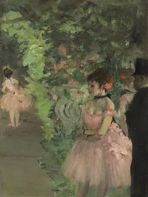 Dancers Backstage by Edgar Degas - Hand-Painted Oil Painting Reproduction