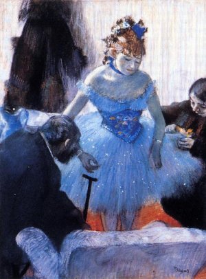 Main Product Photo of Dancer's Dressing Room Painting by Edgar Degas