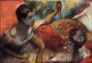 Dancers in a Box by Edgar Degas Oil Painting Reproduction