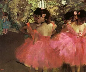 Dancers in Pink by Edgar Degas Oil Painting Reproduction