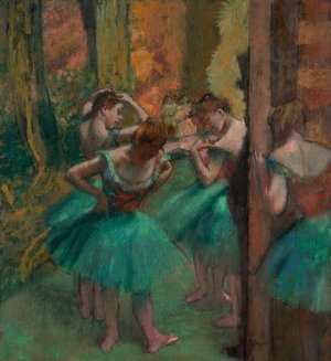 Dancers, Pink and Green by Edgar Degas Oil Painting Reproduction
