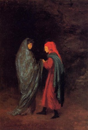 Dante and Virgil at the Entrance to Hell by Edgar Degas Oil Painting Reproduction