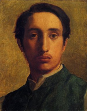 Degas in a Green Jacket by Edgar Degas Oil Painting Reproduction