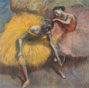 Deux Danseuses Jaunes Et Roses by Edgar Degas Oil Painting Reproduction
