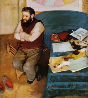 Diego Martelli by Edgar Degas Oil Painting Reproduction