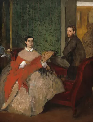 Edmondo and Therese Morbilli by Edgar Degas - Hand-Painted Oil Painting Reproduction