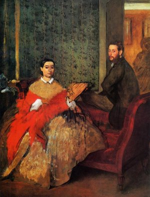 Edmondo and Therese Morbilli by Edgar Degas Oil Painting Reproduction