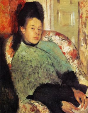 Elena Carafa by Edgar Degas - Hand-Painted Oil Painting Reproduction